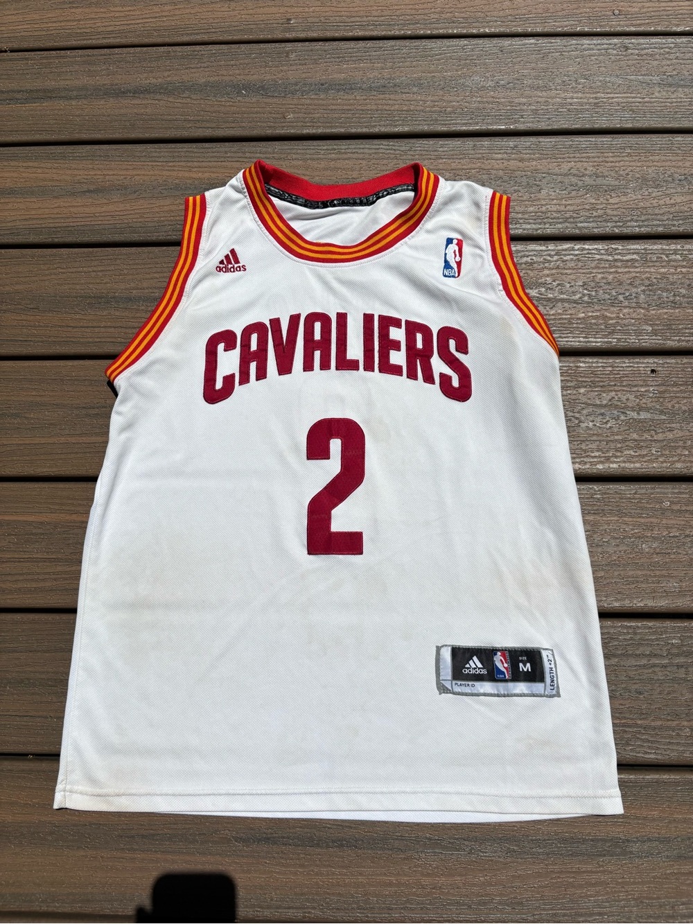 Cleveland Cavs Cavaliers #2 Kyrie Irving Adidas Basketball Jersey Mens Sz M